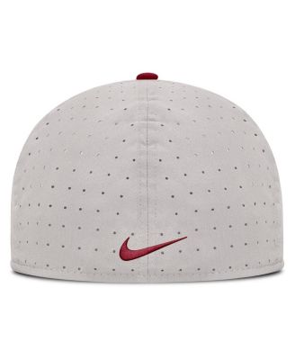 Серый Nike мужская Алабама Багровый прилив на поле землянки истинную производительность оборудованная шляпа