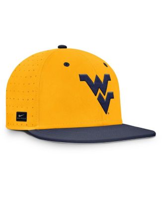 Men's Gold West Virginia Mountaineers On-Field Dugout True Performance Fitted Hat