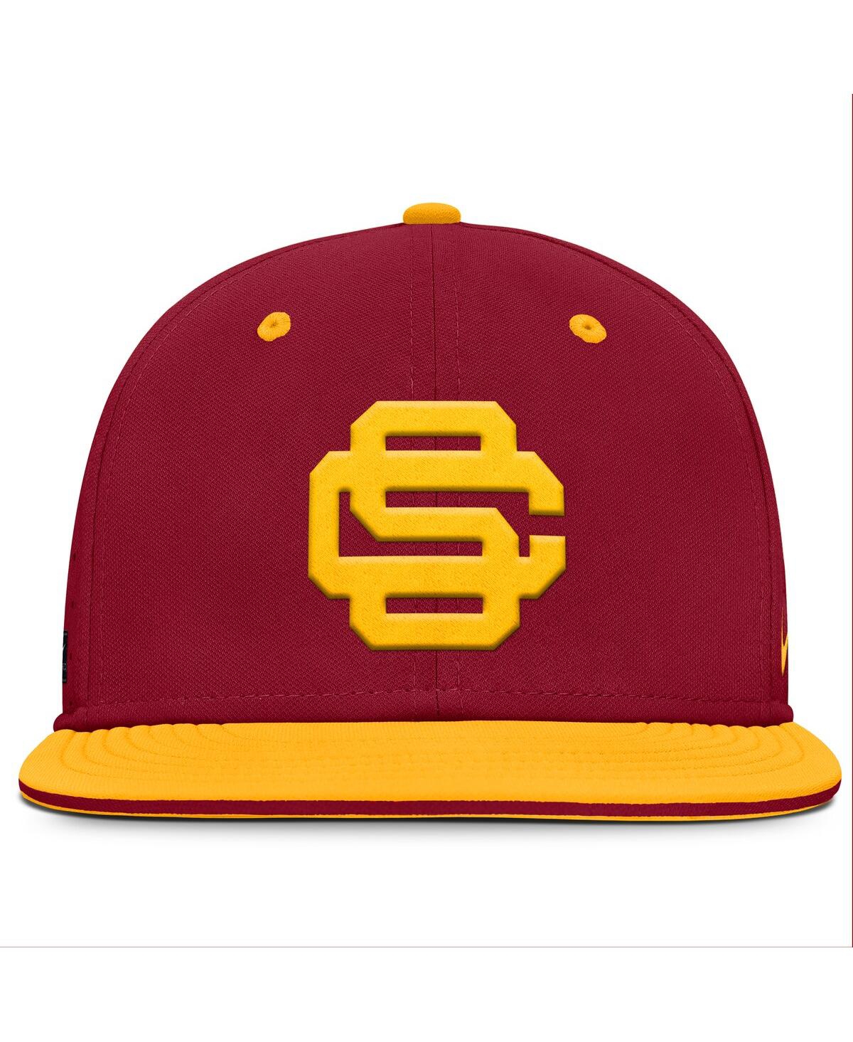 Nike Men's Cardinal Usc Trojans On-field Dugout True Performance Fitted Hat In Cardinal