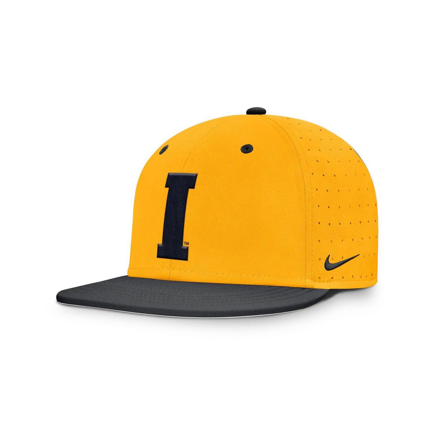 Men's Gold Iowa Hawkeyes On-Field Dugout True Performance Fitted Hat