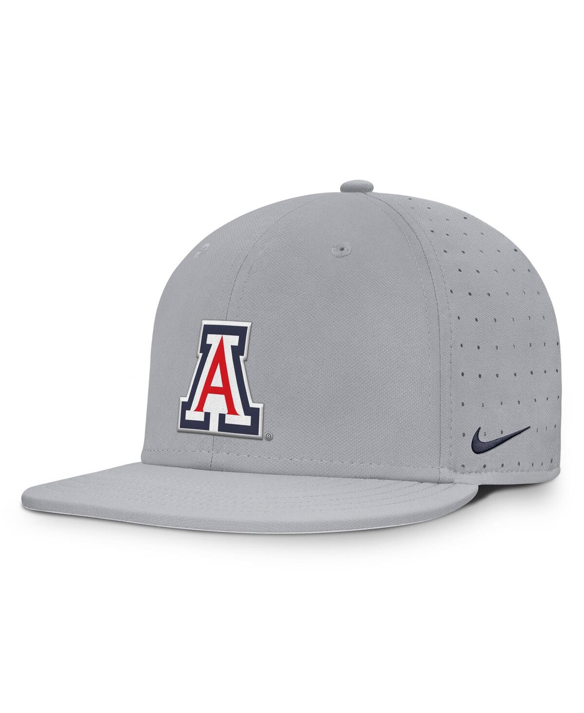 Nike Men's Gray Arizona Wildcats On-field Dugout True Performance Fitted Hat In Gray