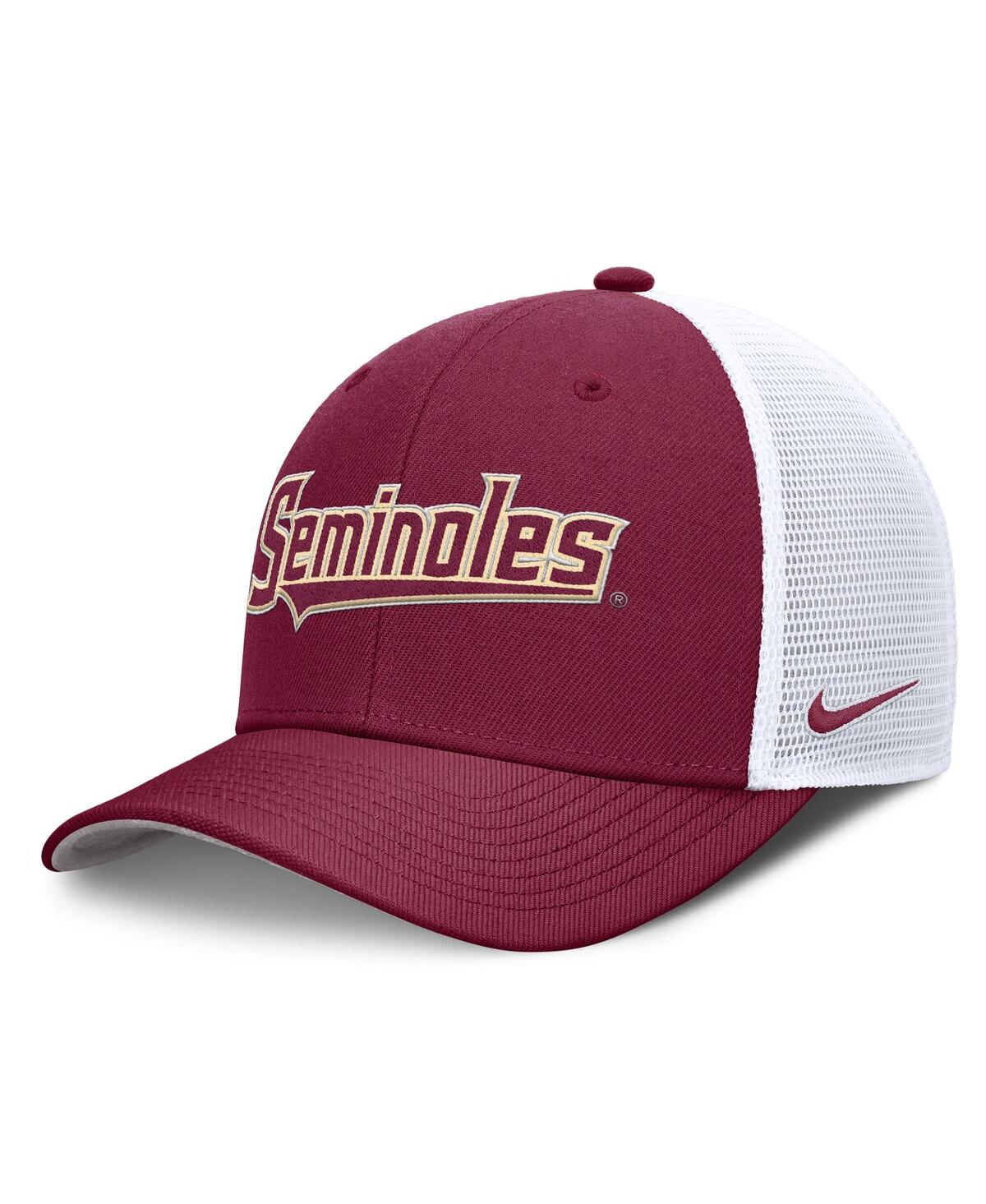 Nike Men's Garnet Florida State Seminoles 2025 Dugout Coaches Rise Performance Trucker Adjustable Hat In Garnet
