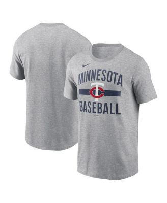 Nike - Men's Heather Gray Minnesota Twins Arched T-Shirt