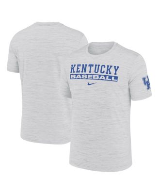 Nike - Men's Ash Kentucky Wildcats Velocity Baseball Wordmark Stack Performance T-Shirt