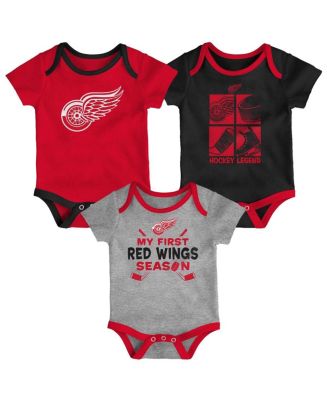 Outerstuff - Baby Boys and Girls Detroit Red Wings Legend Three-Piece Bodysuit Set