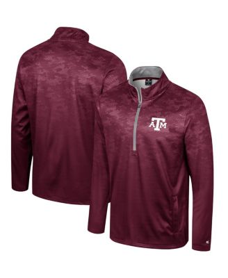 Colosseum - Men's Maroon Texas A&M Aggies The Machine Half-Zip Jacket