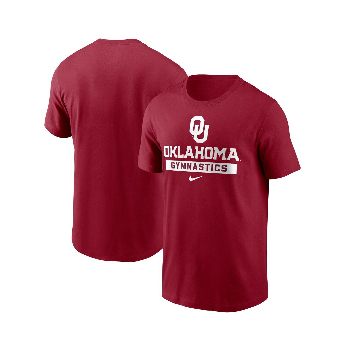 Мужская футболка Nike Crimson Oklahoma Sooners Gymnastics — фото 1