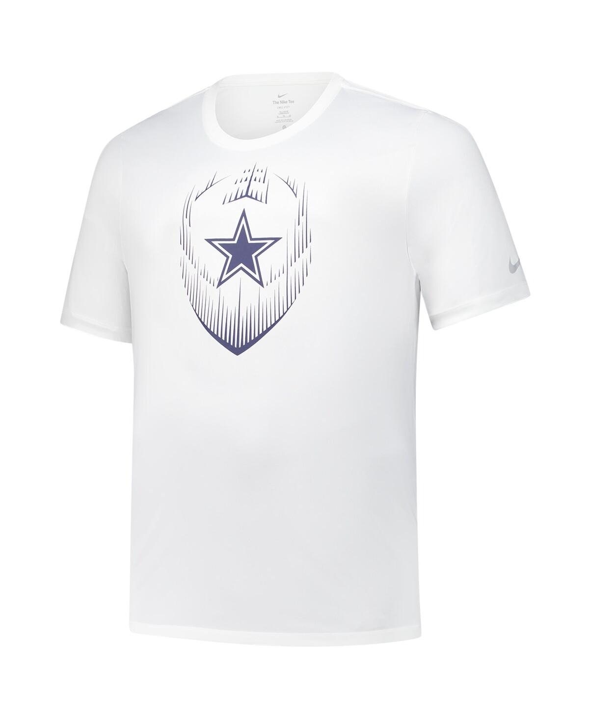 Nike Men's White Dallas Cowboys Big Tall Blitz Legend Icon Performance T-shirt In White