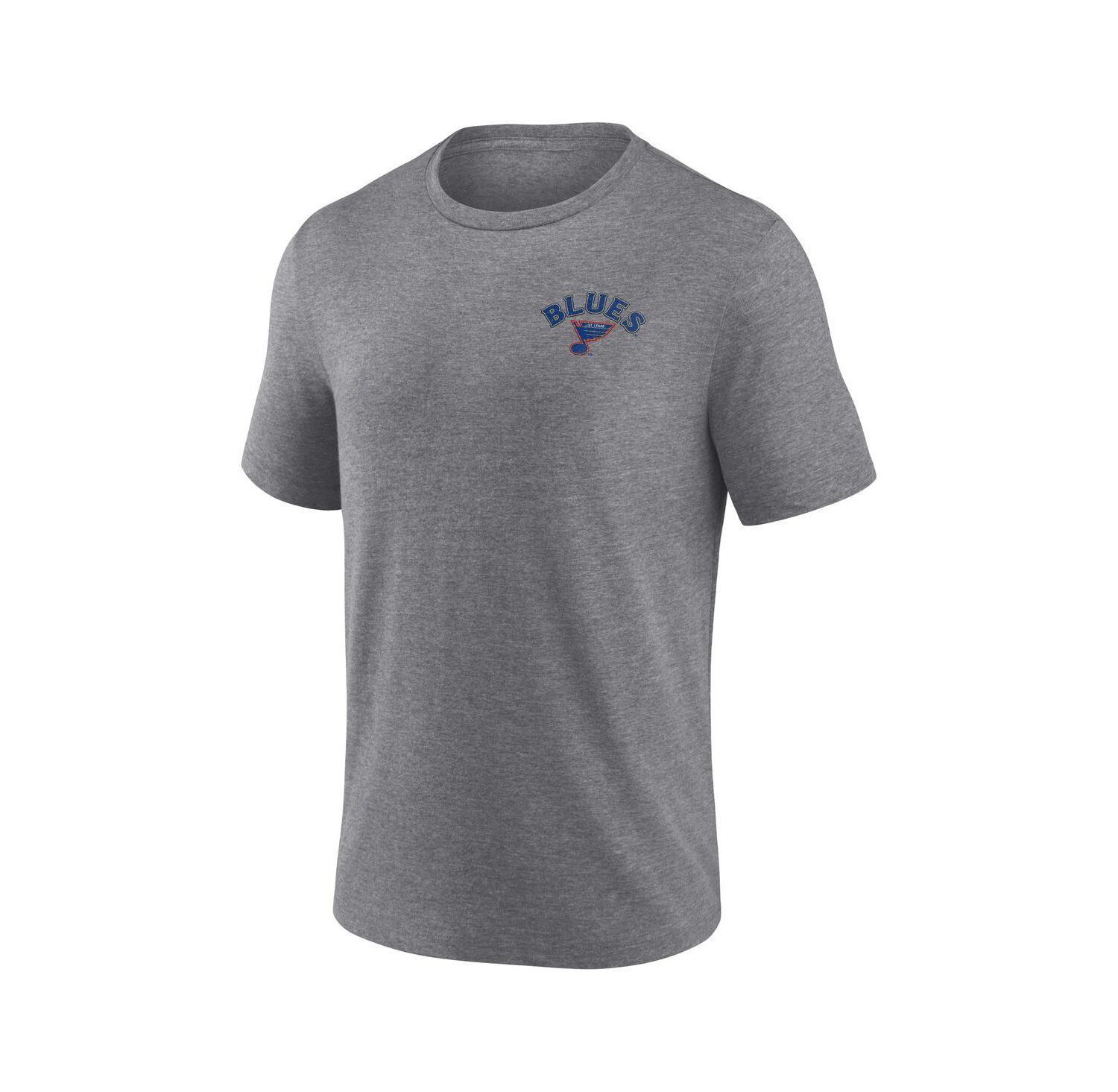 Men's Heather Gray St. Louis Blues Winger Tri-Blend T-Shirt