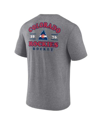 Мужская футболка Fanatics Heather Gray CO Rockies Vintage Hockey Winger Tri-Blend от Fanatics