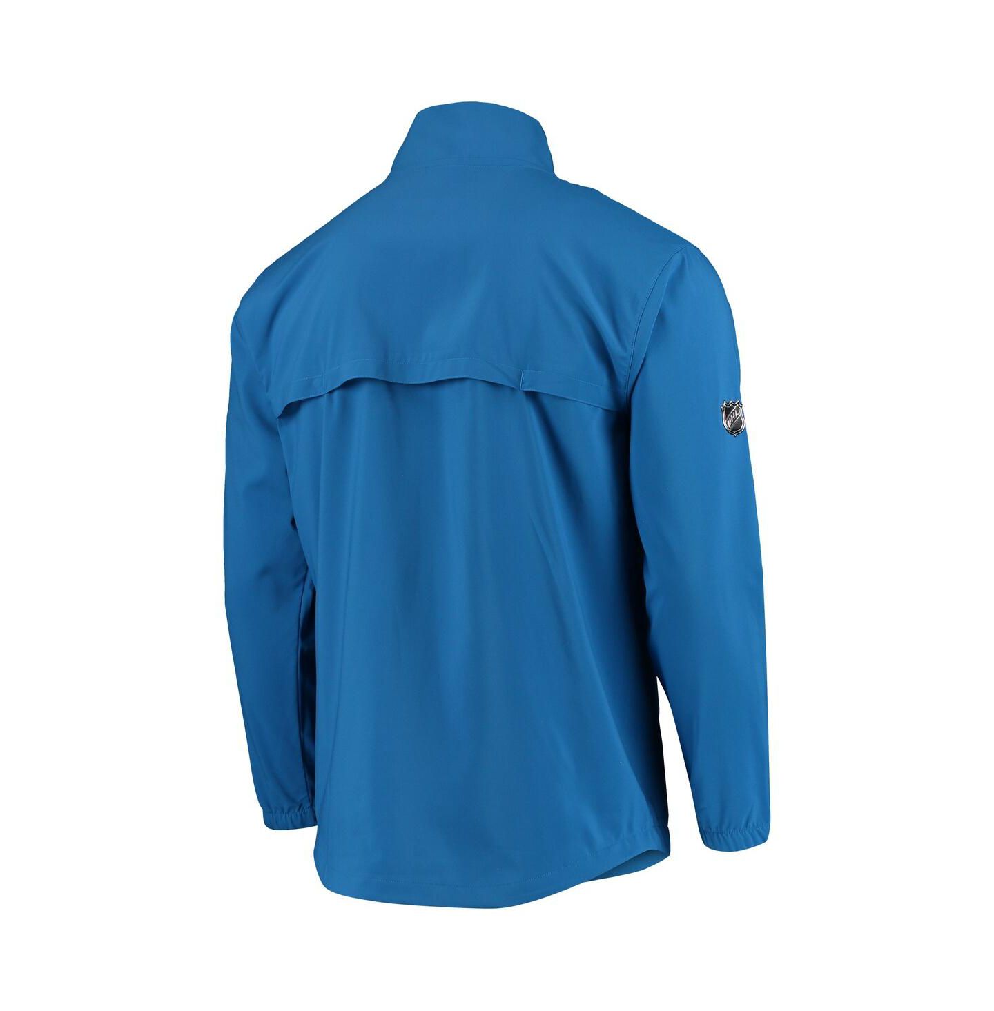 Мужская куртка Fanatics Blue Winnipeg Jets Alternate Logo Rinkside Mock Full-Zip — фото 4