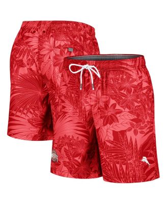 Tommy Bahama - Men's Scarlet Ohio State Buckeyes Naples Santiago Palms Board Shorts