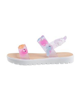 Toddler Girls glitter Straps and Charms Sandals