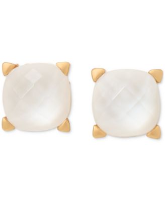 Gold-Tone Color Cubic Zirconia Stud Earrings