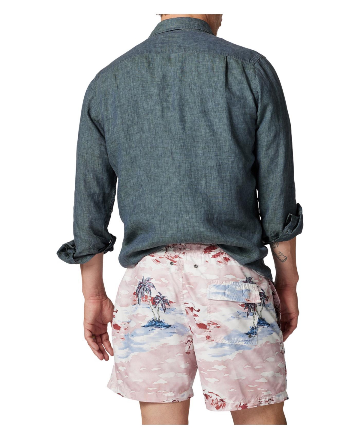 Rodd Gunn Men's Coromandel Linen Long Sleeve Slim Fit Shirt