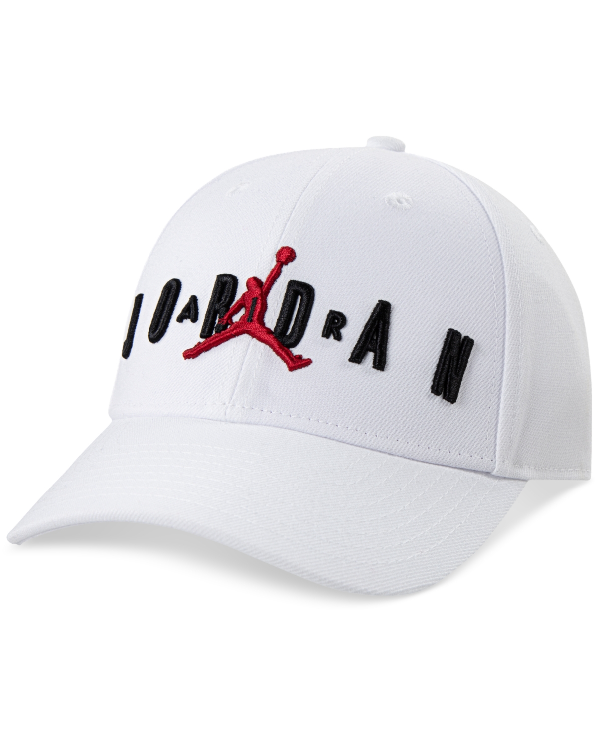 Shop Jordan Big Kids Hrb Structured Strapback Hat In White