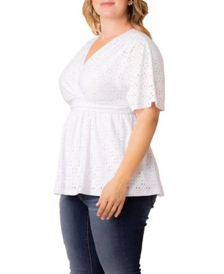 Plus Size Sunny Day Eyelet Top
