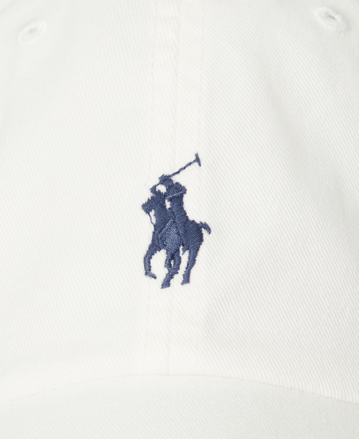 Polo Ralph Lauren Mens Classic Logo-embroidered Adjustable Cotton Cap Pale Cream