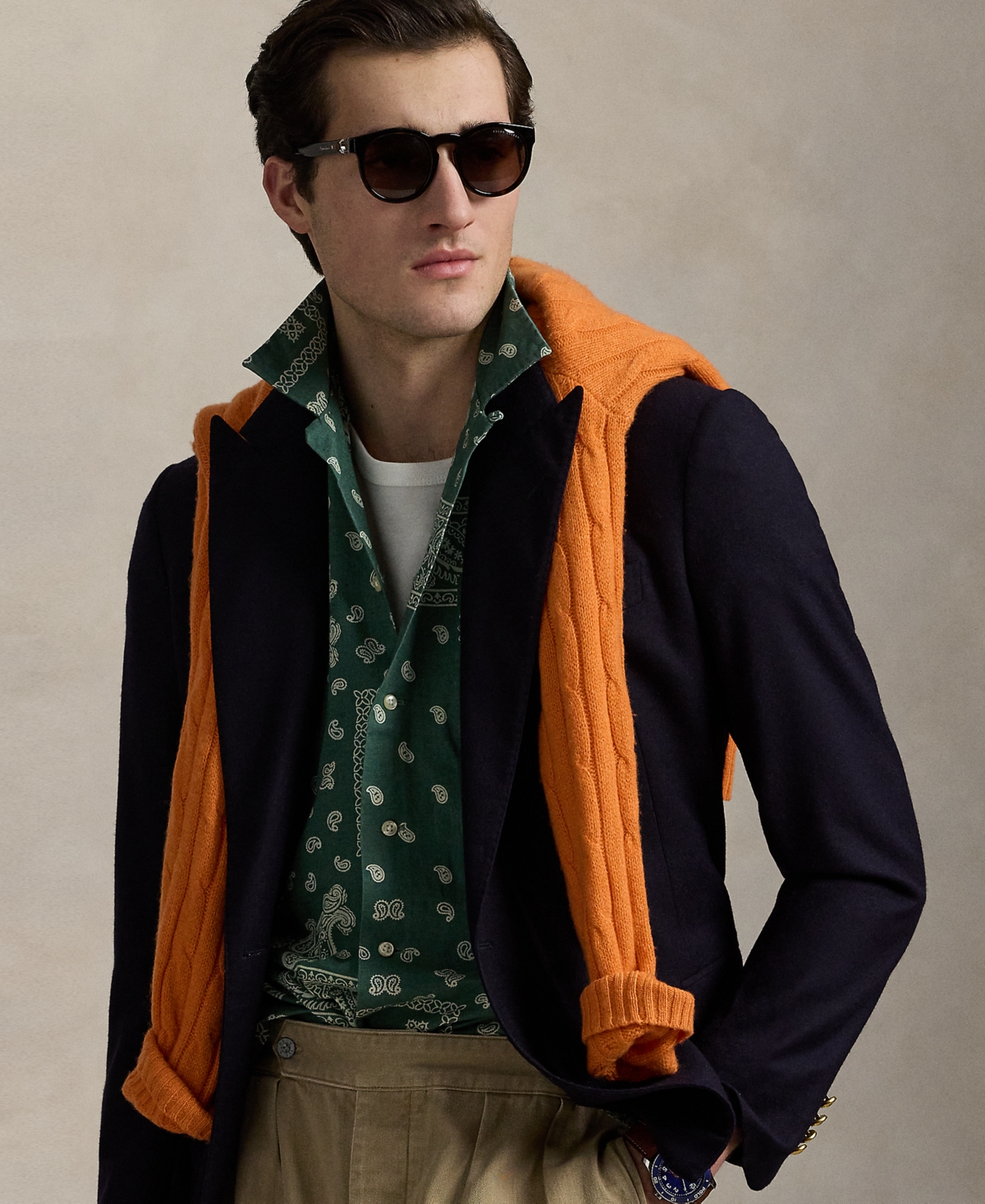 Polo Ralph Lauren Men's Classic-Fit Bandanna-Print Camp Shirt