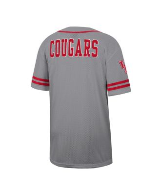 Men's Gray Houston Cougars Free Spirited Baseball Jersey