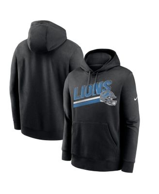 Nike - Men's Black Detroit Lions Club Fleece Pullover Hoodie