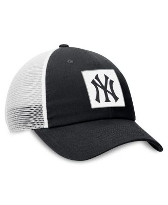 Men's Black New York Yankees Rise Adjustable Trucker Hat