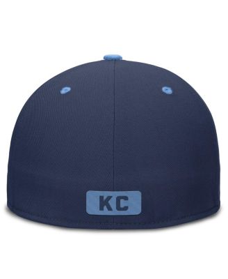 Мужская приталенная шляпа Nike Navy/Blue Kansas City Royals City Connect Patch Performance
