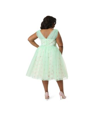 Plus Size 1960s Modern Art Swing Dress