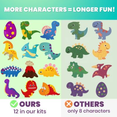 Kids Crafts Ages 4-8 DIY Beginner Needle and Thread Kit - 12 Sewing Kit Basic