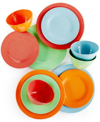Gibson - Melamine 12-Pc. Brist Dinnerware Set