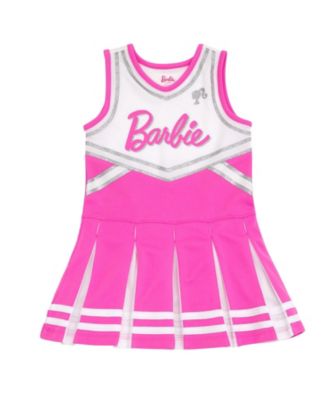 Toddler Girls Cheerleader Dress and Bow Outfit Set