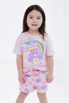 Girls Best Friend Bear T-Shirt and French Terry Shorts Outfit Set