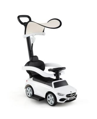 3 in 1 Ride on Push Car Mercedes Benz Toddler Stroller Sliding Car