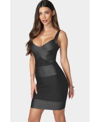 Женское бандажное платье Bebe в цветном блоке