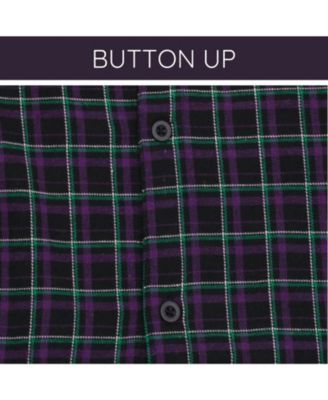 Boys Flannel Matching Family Button Down Dress Shirt