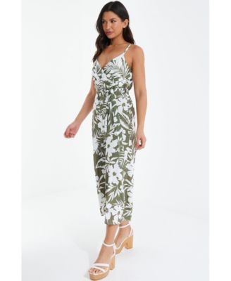 Женский тропический комбинезон-кюлот QUIZ