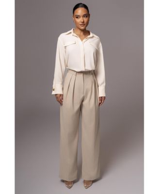 Женская черная рубашка Stella на пуговицах от JLUXLABEL