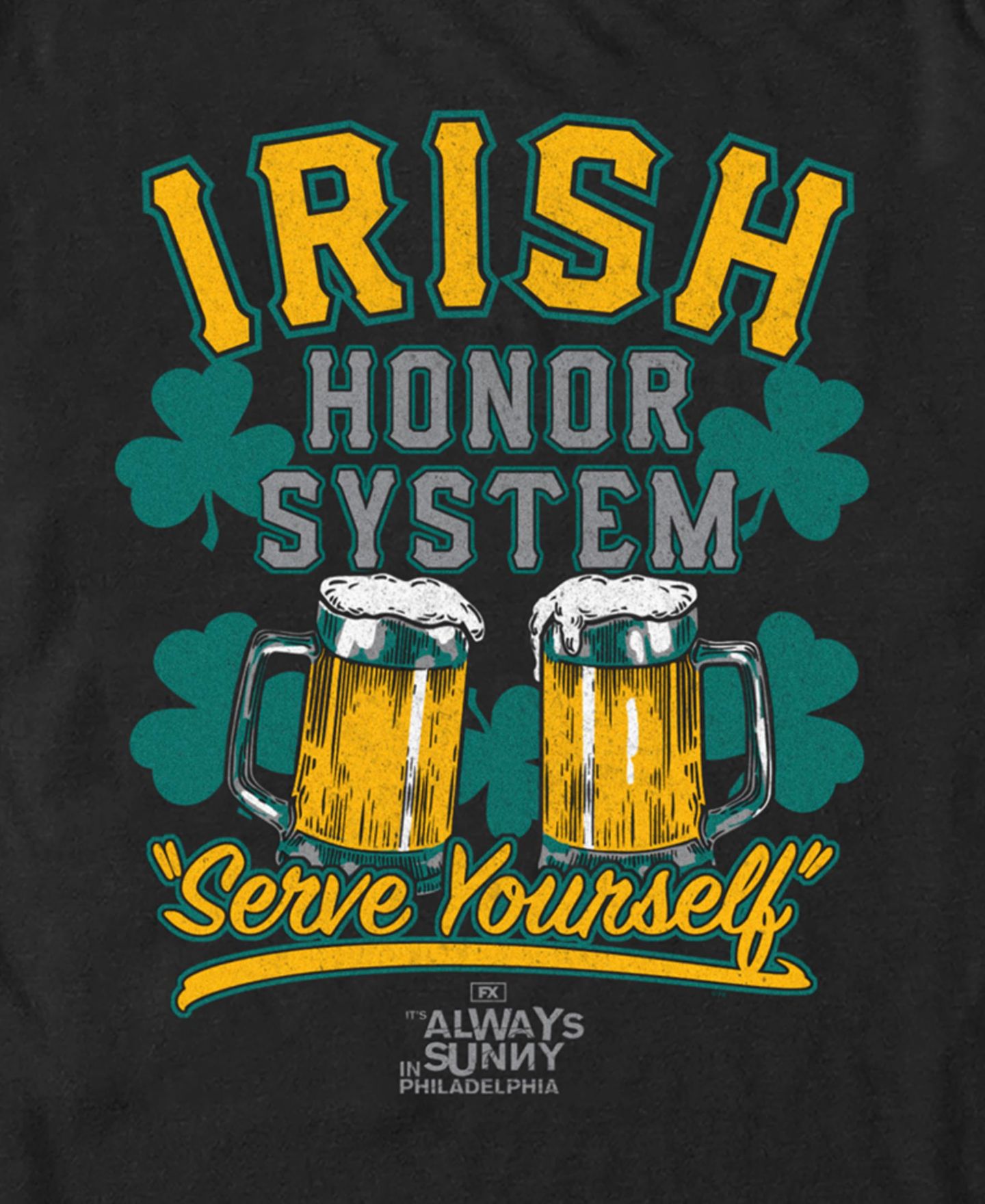 Мужская футболка It's Always Sunny in Philadelphia Irish Honor Short Sleeve, цвет: Чёрный — фото 3
