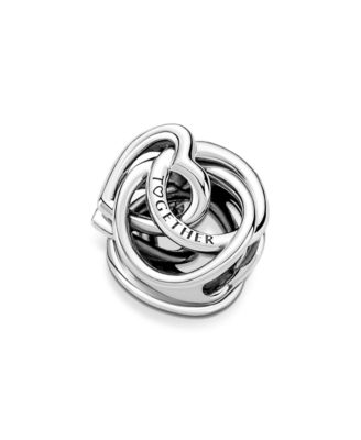 Sterling Silver Family Always Encircled Heart Charms