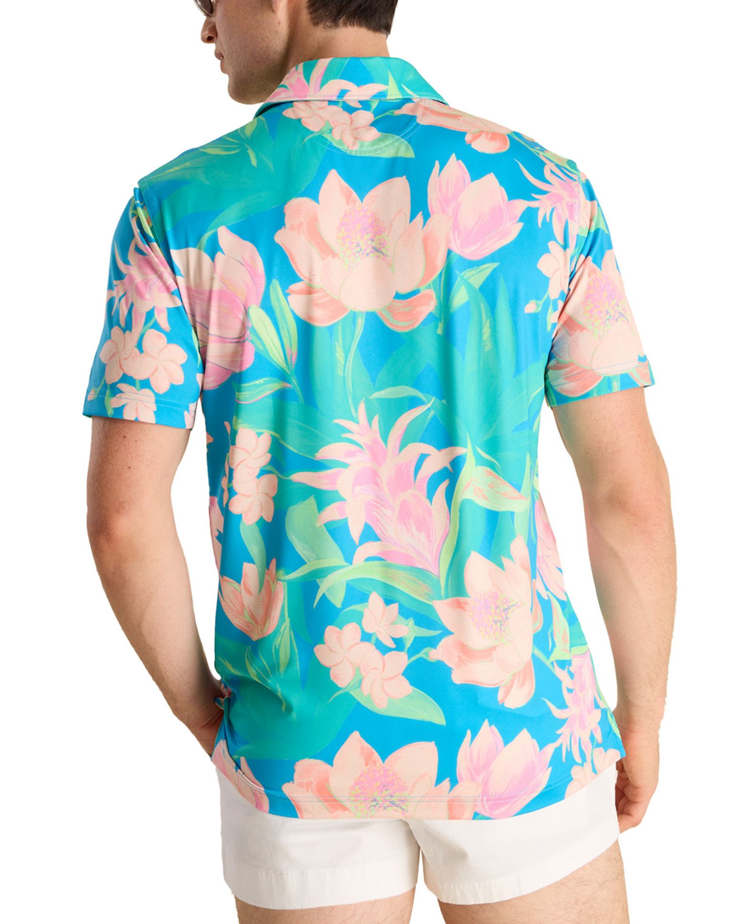 Men's Stop & Smell The Roses Performance Polo Shirt