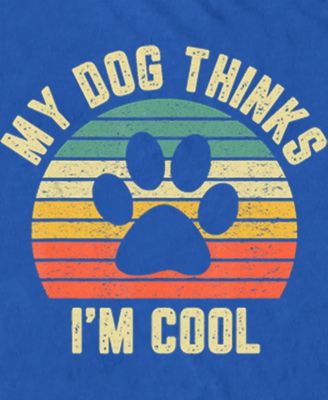 Дизайн от Humans Дизайн от Humans Мужская футболка My Dog Thinks Im Cool забавная футболка для любителей собак в стиле ретро с коротким рукавом 4990₽