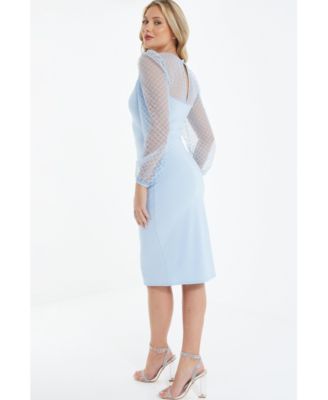 Женское платье миди в форме сердца из крепа/сетки QUIZ для подводного плавания