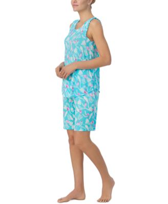 Женский пижамный комплект Ellen Tracy с бермудами без рукавов