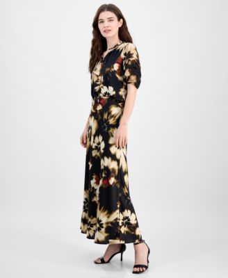 Women's Printed Pull-On Maxi Skirt