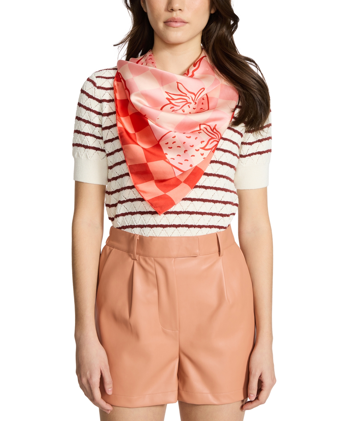 Steve Madden 2-pc. Fruity Fun Satin Square Scarf Set