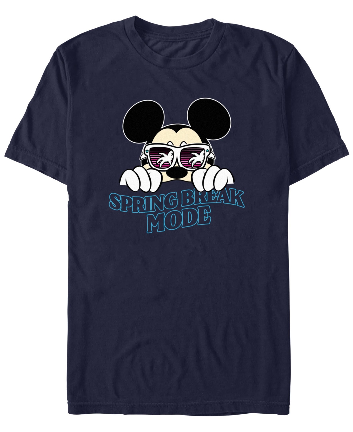Men's Spring Break Mickey Short Sleeve T-Shirt - Navy