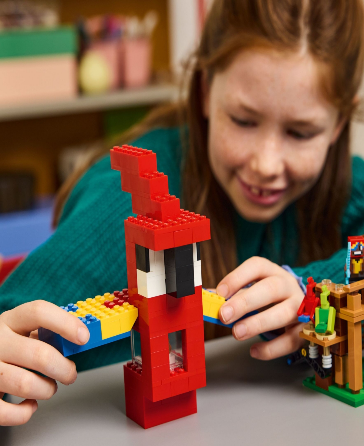Lego Minecraft The Parrot Houses Building Set 21282, 535 Pieces In Multicolor
