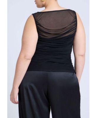 Многослойный гофрированный топ ELOQUII Plus Size