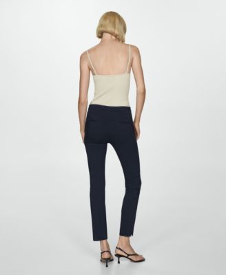 Women's Cropped Slim Fit Pants