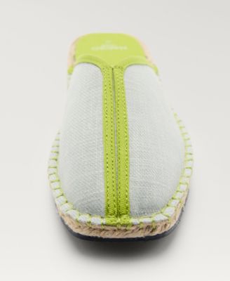 Women's Contrast Stitch Espadrille Slip-Ons